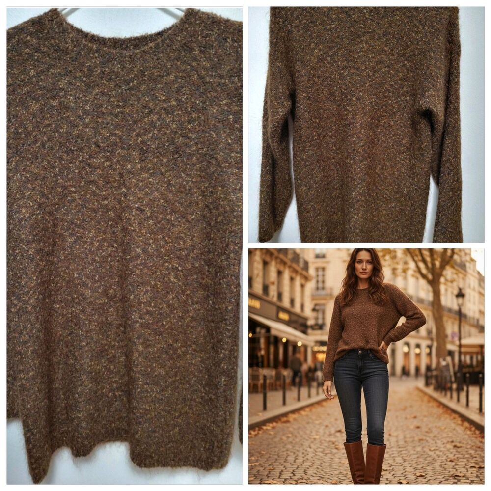 Vintage Mohair Blend Sweater/Tunic Medium Paul Harris Slouchy Oversized Cozycore